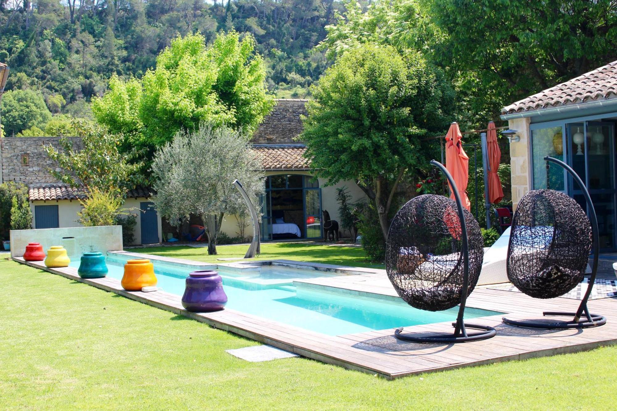 Mas Bleu Villa Sommieres Luaran gambar
