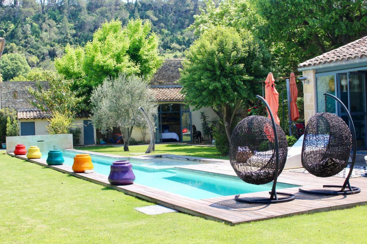 Mas Bleu Villa Sommieres Luaran gambar